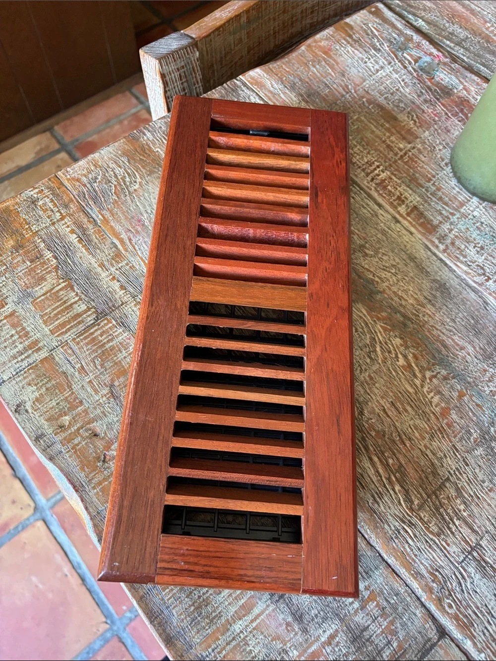Wooden Floor/Register Vent Cover - Rich Brown